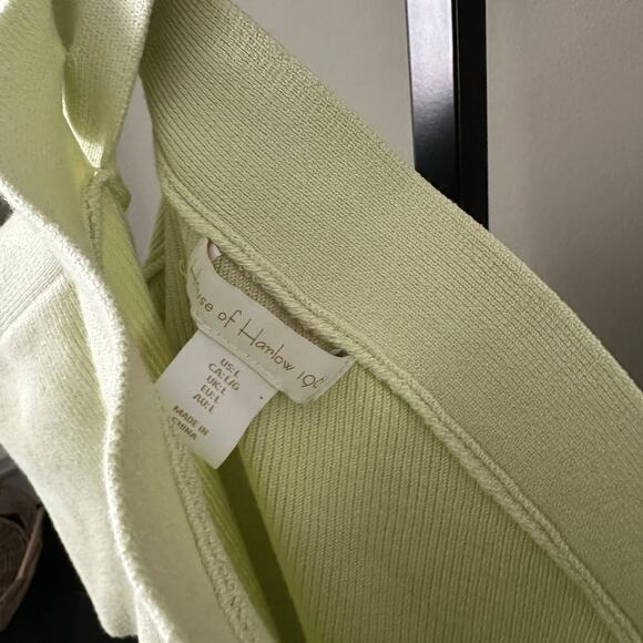 House of Harlow 1960 Criss-Cross Halter Ribbed Knit Tank Top - L - Picture 2 of 4